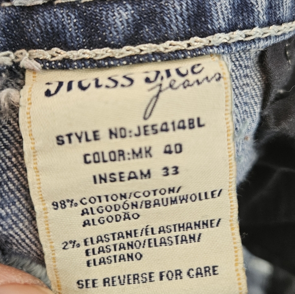 Miss Me slim bootcut embroidered bling jeans size 25 - Picture 8 of 14